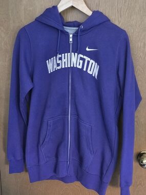 Women's Nike Purple 'U of Washington' Full-Zip Hoodie